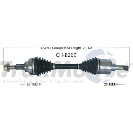 Surtrack Axle Cv Axle Shaft, Ch-8269 CH-8269